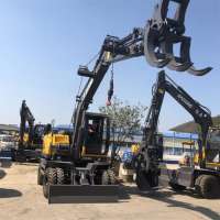 Hydraulic grapple excavator loader type wheel excavator BD95A