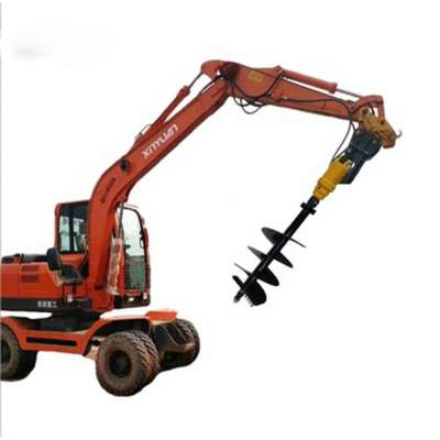 Tree planting digging machines for skid steer attachment hydraulic auger torque earth drill